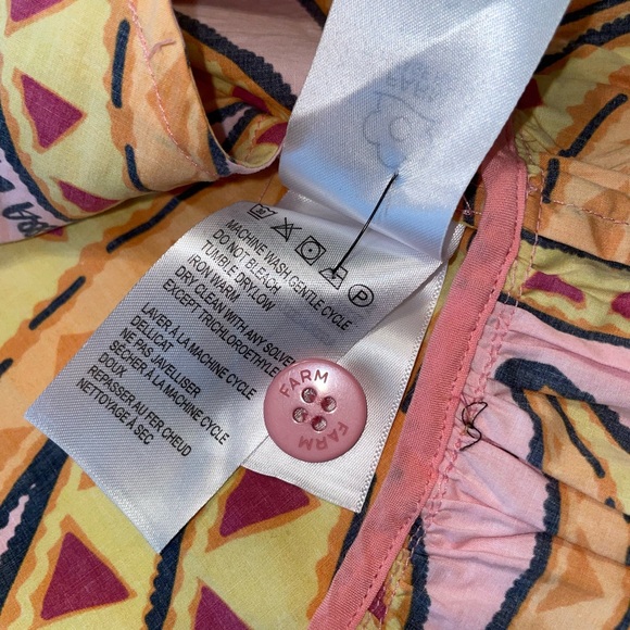 FARM Rio Pink Dress with Yellow Sunburst Print - Picture 12 of 13